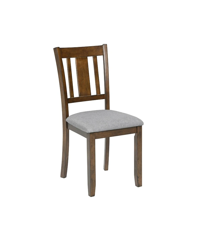 Streamdale Furniture Elegant Walnut 5-Piece Dining Table Set