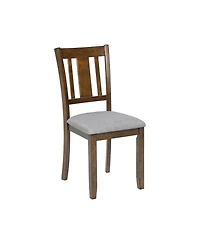 Streamdale Furniture Elegant Walnut 5-Piece Dining Table Set