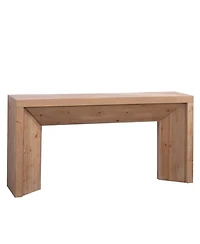 Streamdale Furniture 62" Modern Rustic Console Table – Solid-Look Engineered Wood Entryway Table