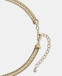 On 34th Herringbone Chain Collar Necklace, 18" + 3" extender, Macy's Exclusive