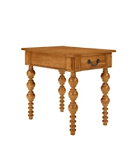 Streamdale Furniture Solid Wood End Table with Drawer, Narrow Sofa Side