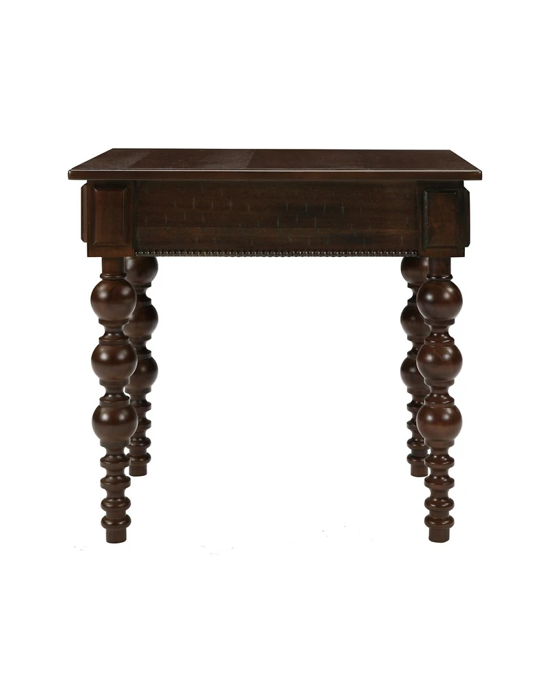 Streamdale Furniture Solid Wood End Table with Drawer, Narrow Sofa Side