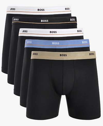 Boss by Hugo Men's Essential Boxer Briefs, Pack of 5