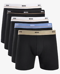 Boss by Hugo Men's Essential Boxer Briefs, Pack of 5