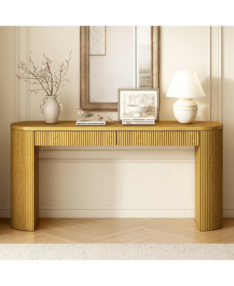Streamdale Furniture Pine Veneer Console Table