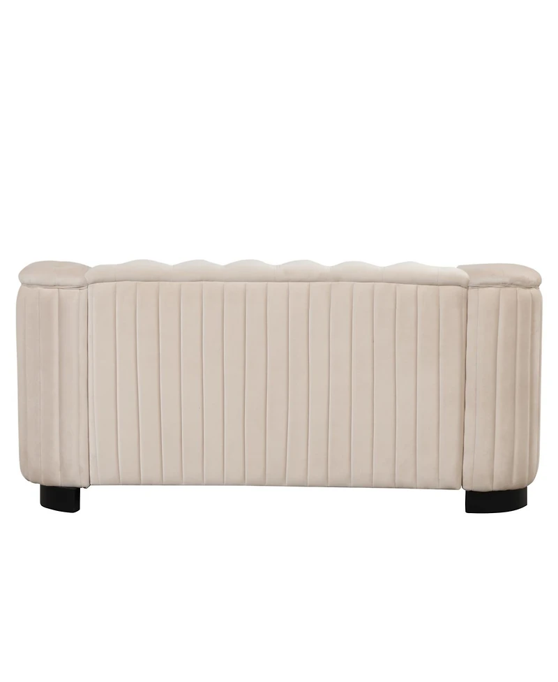 Streamdale Furniture 64.3" Velvet Loveseat Sofa