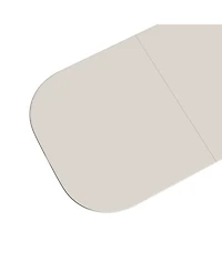 Streamdale Furniture 63" Cream Mdf Dining Table Striped Legs