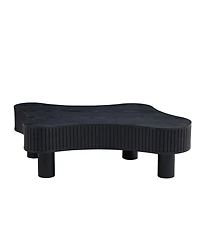 Streamdale Furniture Modern Wooden Drum Coffee Table