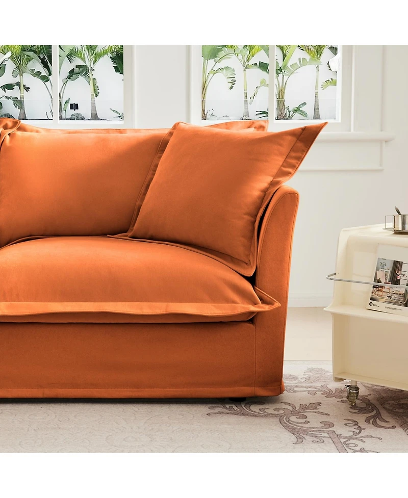 Streamdale Furniture Koala Ottoman - Orange