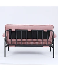 Streamdale Furniture Pink 53-inch Sofa Small Apartment Living