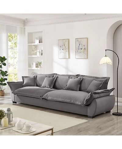 Streamdale Furniture Modular Sectional Sofa with Storage, Gray