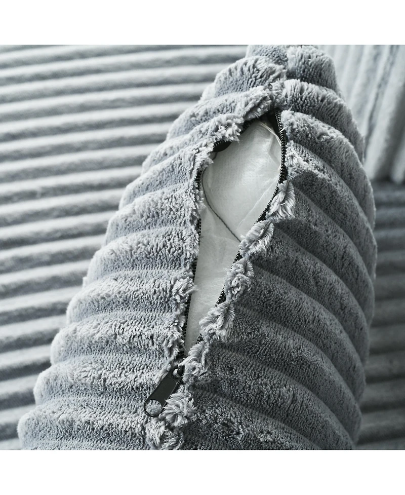 Streamdale Furniture Corduroy Sofa Bed with Pillows