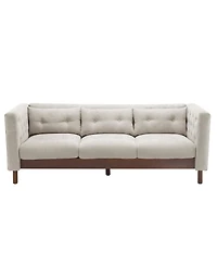 Streamdale 78" Upholstered Modern Sofa - Grayish Beige