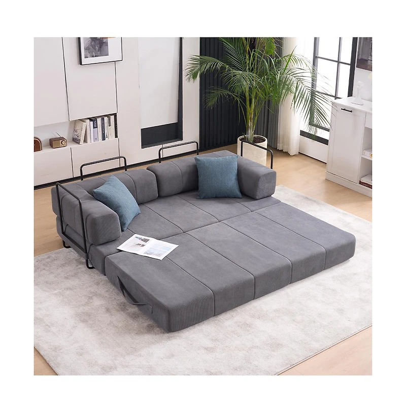 Streamdale Furniture Streamdale Folding Sofa Bed 78.5" Convertible Couch with Pillows