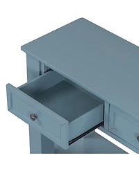 Streamdale Furniture Streamdale 55.4" Modern Console Table with 3 Drawers & Metal Handles