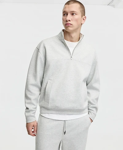 Mode of One Men's Oversized-Fit Quarter-Zip Sweatshirt, Macy's Exclusive