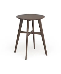 Streamdale Mid-Century Modern Round Bar Table - 42", Natural Walnut