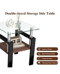 Streamdale Furniture 2 Modern Glass Tea/Coffee Tables