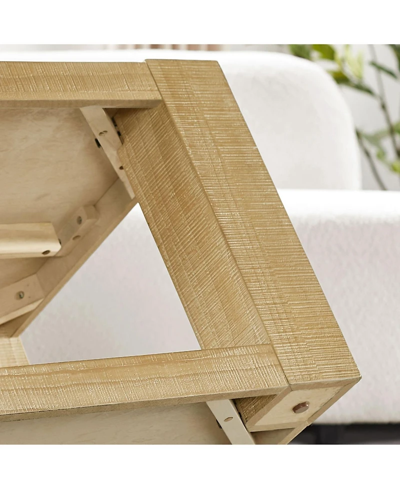 Streamdale Furniture Streamdale Modern 48" Rectangular 2-Tier Coffee Table