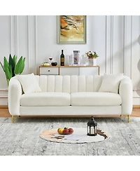 Streamdale Furniture Streamdale Oversized Chenille Sofa, Modern Tufted Couch