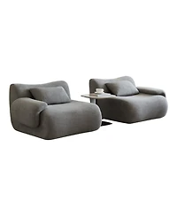 Streamdale Furniture Memory Foam 2-Seater Sofa in a Box - Light Grey