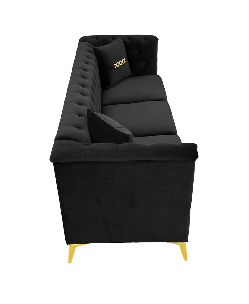 Streamdale Furniture + Sofa Set + Velvet + Tufted + Modern Comfort & Style