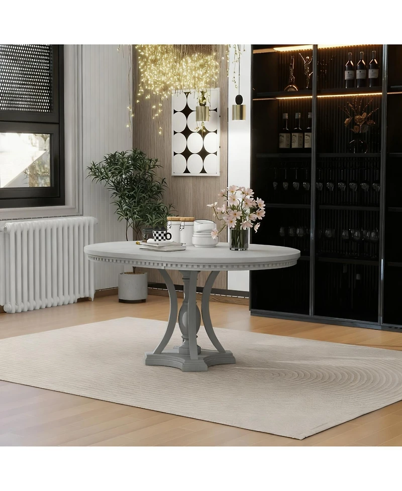 Streamdale Furniture Streamdale Retro Extendable Dining Set - 42"-58" Oval