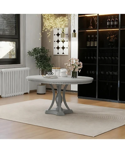 Streamdale Furniture Streamdale Retro Extendable Dining Set - 42"-58" Oval