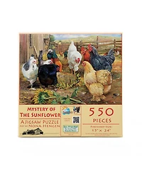 SunsOut Mystery of the Sunflower 550 piece Jigsaw Puzzle for Adults