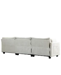 Streamdale 111.42x32.28" 3-Seater Chenille Sofa - Comfy, Cloud-Soft
