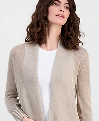 Eileen Fisher Women's Cropped Open-Front Cardigan