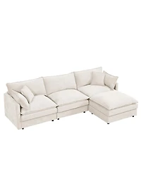 Streamdale Furniture Modular 105 Inch L Shaped Couch for Living Room