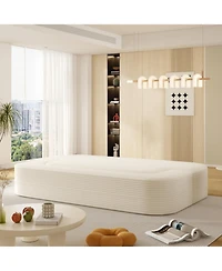 Streamdale Furniture 78.7" Foldable Corduroy Sofa Bed with Blanket & Pillows