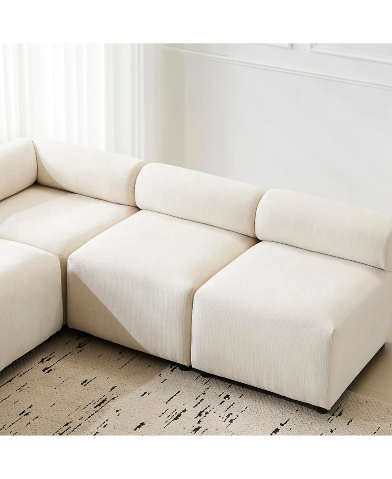 Streamdale Furniture Evelyn 83" 5-Piece Modular Sectional Sofa