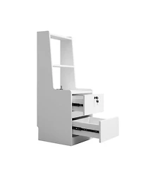 Streamdale Furniture Nightstands Set of 2, Charging, Night Light, Bookshelf, Storage