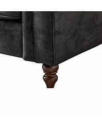 Streamdale Furniture 83" Chesterfield Tech Fabric Sofa