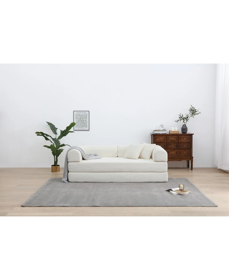 Streamdale Furniture Convertible Corduroy Sleeper Sofa Bed