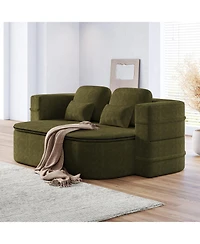 Streamdale 75" Foldable Sofa Bed with Blanket