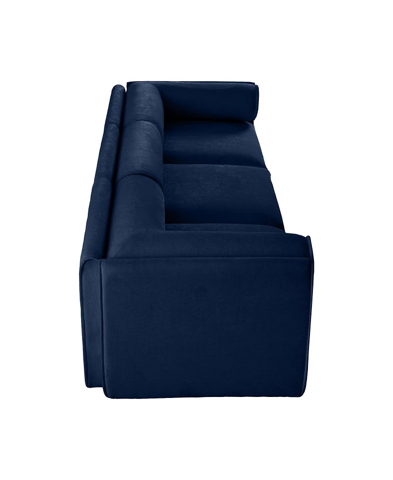Streamdale Furniture Modular Sectional Sofa, Storage, Cylindrical Backrest, Deep Seating, Blue