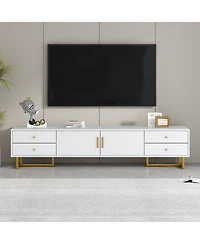 Streamdale Furniture Tv Stand for 65+ Inch Tv, Modern Entertainment Center with Storage