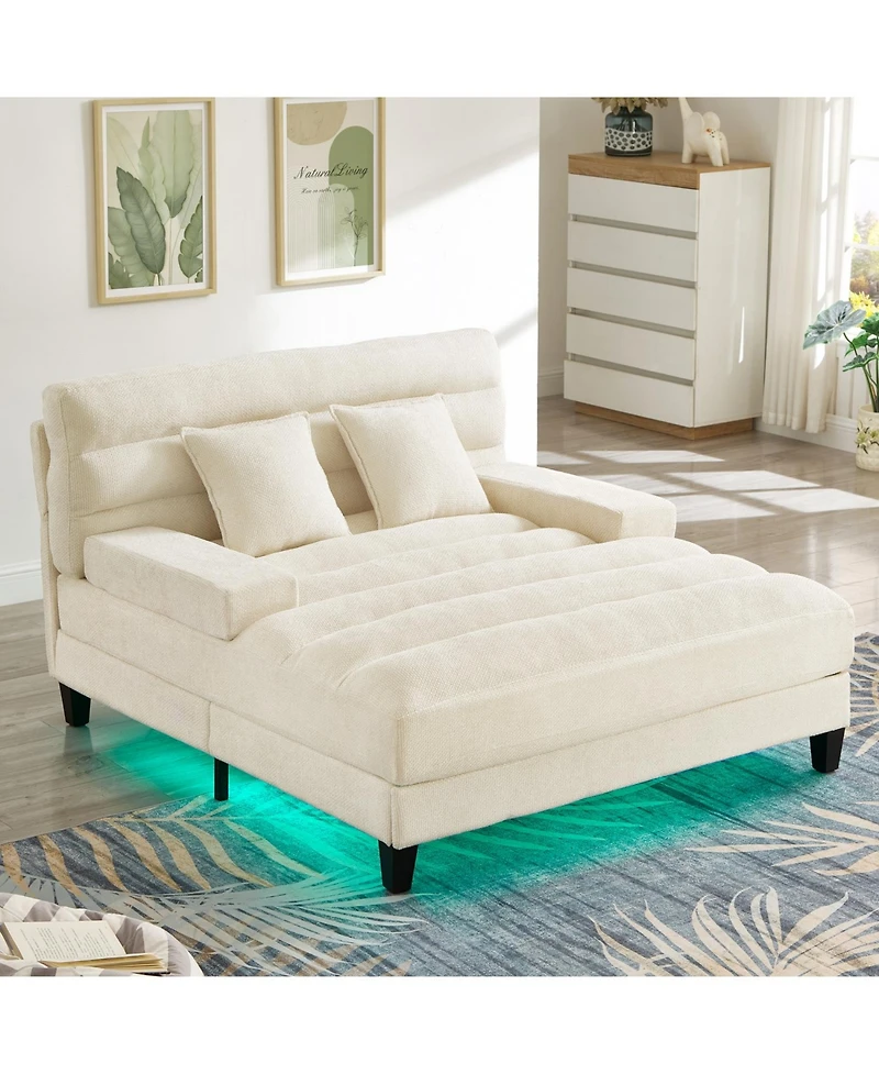 Streamdale Furniture Modern Chaise Lounge Sofa Bed