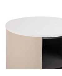 Streamdale Furniture + 1 Pc. + Wood + Drawer & Shelf + Nightstand/End Table