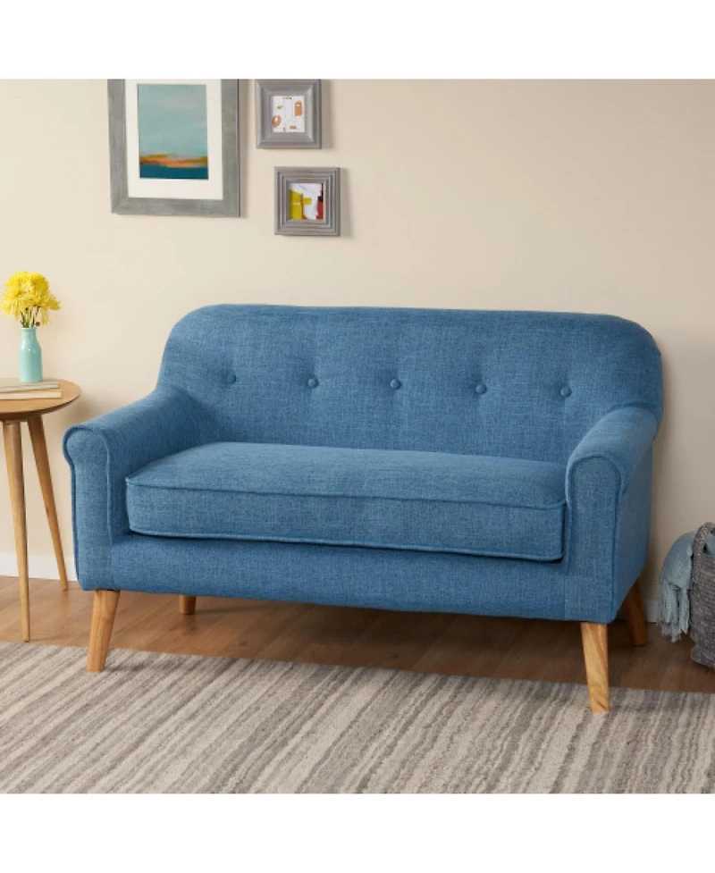 Streamdale Furniture Tufted Two-Seater Loveseat- Mid-Century Modern Elegance