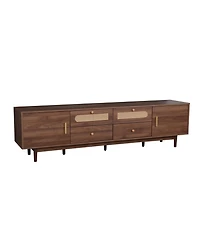 Streamdale Furniture 76" Tv Stand with Drawers for Living Room/Bedroom Modern Chic Entertainment Center
