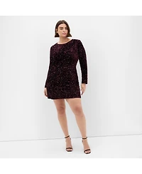 City Chic Women's Sequin Eclipse Dress