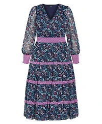 City Chic Women's Gwendolyn Print Dress