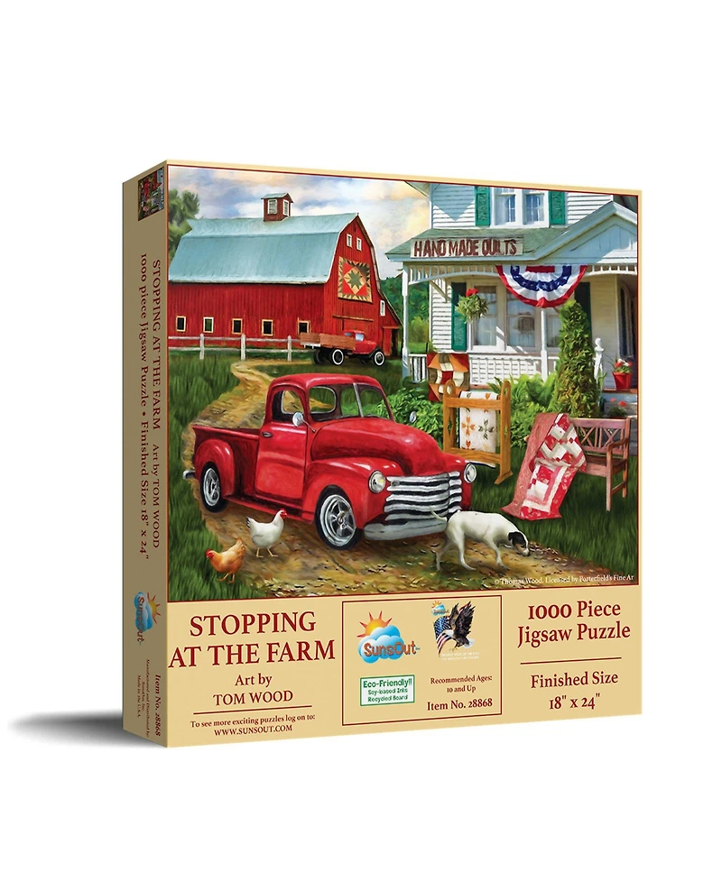 SunsOut Stopping at the Farm 500 piece Jigsaw Puzzle