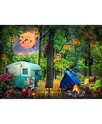 SunsOut Summertime Camping 500 piece Jigsaw Puzzle for Adults Large Pieces