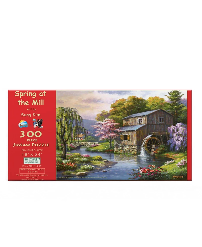 SunsOut Spring at the Mill 300 piece Jigsaw Puzzle for Adults