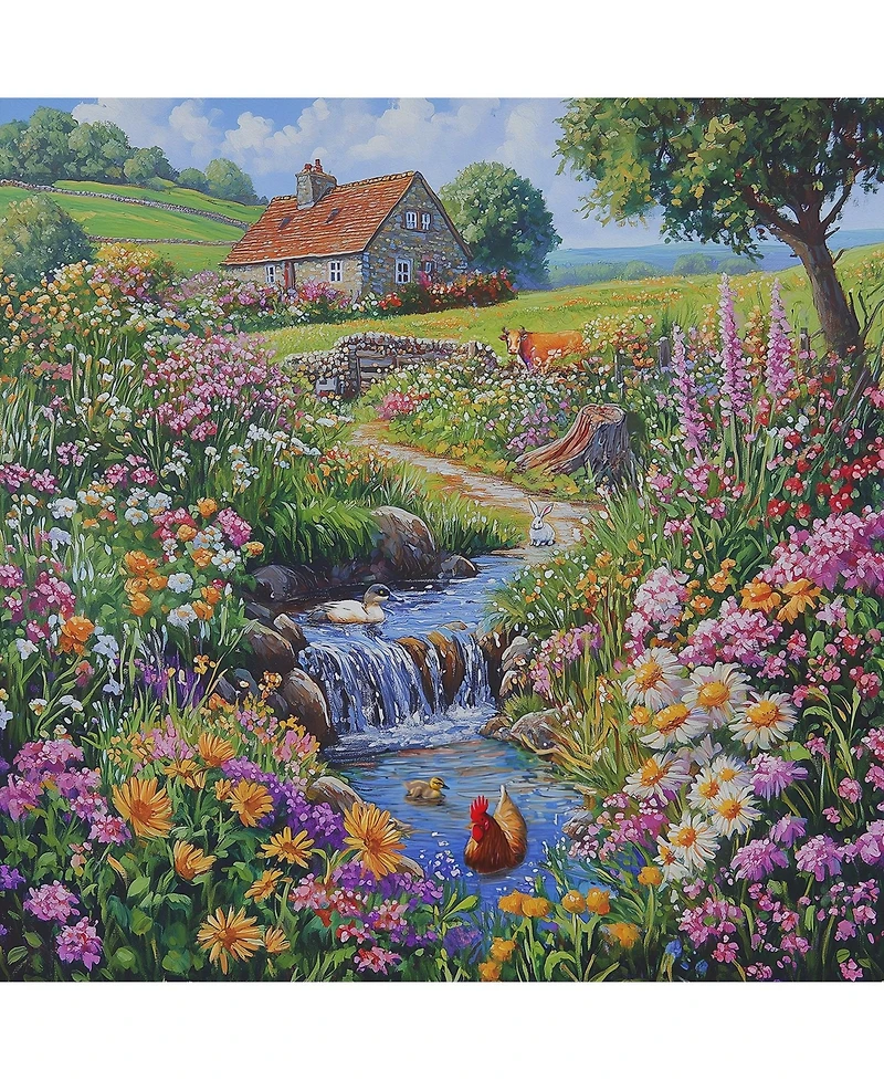 SunsOut Country Farm 500 piece Jigsaw Puzzle for Adults